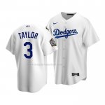 Maglia Baseball Bambino Los Angeles Dodgers Chris Taylor Home Replica 2020 Bianco