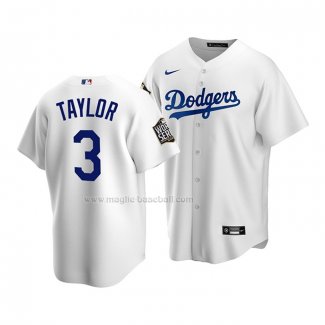 Maglia Baseball Bambino Los Angeles Dodgers Chris Taylor Home Replica 2020 Bianco