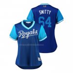 Maglia Baseball Donna Kansas City Royals Burch Smith 2018 Llws Players Weekend Smitty Blu
