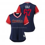 Maglia Baseball Donna Los Angeles Angels Taylor Cole 2018 Llws Players Weekend Cole Blu