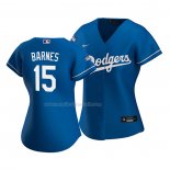Maglia Baseball Donna Los Angeles Dodgers Austin Barnes Replica Alternato 2020 Blu