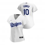 Maglia Baseball Donna Los Angeles Dodgers Justin Turner Replica Home 2020 Bianco