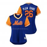 Maglia Baseball Donna New York Mets Kevin Plawecki 2018 Llws Players Weekend Plaw Dawg Blu