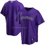 Maglia Baseball Uomo Colorado Rockies Alternato Replica Viola