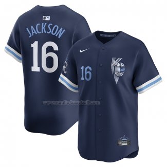 Maglia Baseball Uomo Kansas City Royals Bo Jackson City Connect Retired Blu