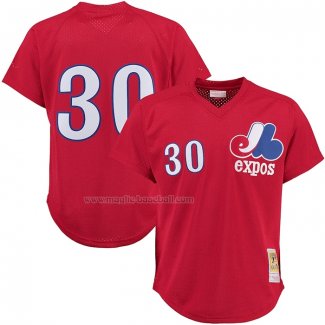 Maglia Baseball Uomo Montreal Expos Tim Raines Mitchell & Ness Batting Practice Rosso