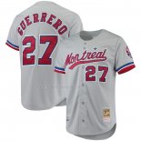 Maglia Baseball Uomo Montreal Expos Vladimir Guerrero Mitchell & Ness Cooperstown Collection Autentico Grigio
