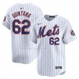 Maglia Baseball Uomo New York Mets Jose Quintana Home Limited Bianco