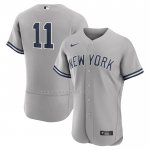 Maglia Baseball Uomo New York Yankees Anthony Volpe Autentico Grigio
