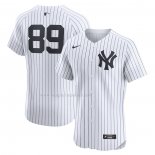 Maglia Baseball Uomo New York Yankees Jasson Dominguez Home Elite Bianco
