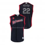 Maglia Baseball Bambino All Star 2019 Milwaukee Brewers Christian Yelich Player National League Blu
