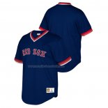Maglia Baseball Bambino Boston Red Sox Cooperstown Collection Mesh Wordmark V-neck Blu
