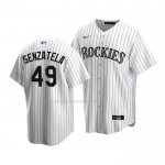 Maglia Baseball Bambino Colorado Rockies Antonio Senzatela Replica Home 2020 Bianco