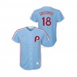Maglia Baseball Bambino Philadelphia Phillies Didi Gregorius Cooperstown Collection Road Blu