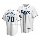 Maglia Baseball Bambino Tampa Bay Rays Nick Anderson Home Replica 2020 Bianco