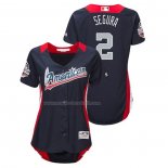 Maglia Baseball Donna All Star 2018 Jean Segura Home Run Derby American League Blu