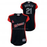Maglia Baseball Donna All Star 2019 Los Angeles Dodgers Walker Buehler Workout National League Blu