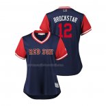 Maglia Baseball Donna Boston Red Sox Brock Holt 2018 Llws Players Weekend Brockstar Blu