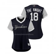 Maglia Baseball Donna New York Yankees Didi Gregorius 2018 Llws Players Weekend The Knight Blu