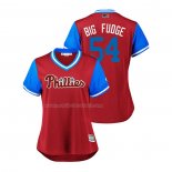 Maglia Baseball Donna Philadelphia Phillies Austin Davis 2018 Llws Players Weekend Big Fudge Scarlet