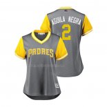 Maglia Baseball Donna San Diego Padres Jose Pirela 2018 Llws Players Weekend Aguila Negra Grigio