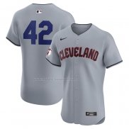 Maglia Baseball Uomo Cleveland Guardians Road 2024 Jackie Robinson Day Elite Grigio