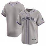 Maglia Baseball Uomo Colorado Rockies Road Limited Grigio