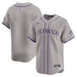 Maglia Baseball Uomo Colorado Rockies Road Limited Grigio
