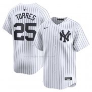 Maglia Baseball Uomo New York Yankees Gleyber Torres Home Limited Bianco