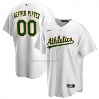 Maglia Baseball Uomo Oakland Athletics Pick a Player Retired Roster Home Replica Bianco