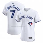 Maglia Baseball Uomo Toronto Blue Jays Isiah Kiner-falefa Home Elite Bianco