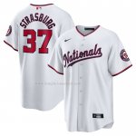 Maglia Baseball Uomo Washington Nationals Stephen Strasburg Home Replica Bianco
