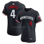 Maglia Baseball Uomo Minnesota Twins Carlos Correa Alternato Elite Nero
