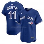 Maglia Baseball Uomo Toronto Blue Jays Bo Bichette Alternato Limited Giocatore Blu