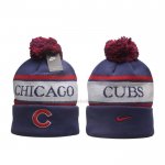 Berretti Chicago Cubs Nike Stripe Peak Blu