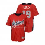 Maglia Baseball Bambino All Star 2018 Joey Votto Home Run Derby National League Rosso