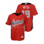Maglia Baseball Bambino All Star 2018 Joey Votto Home Run Derby National League Rosso