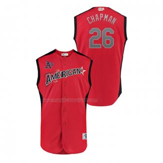 Maglia Baseball Bambino All Star 2019 Oakland Athletics Matt Chapman Player American League Rosso