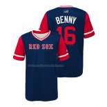 Maglia Baseball Bambino Boston Red Sox Andrew Benintendi 2018 Llws Players Weekend Benny Blu