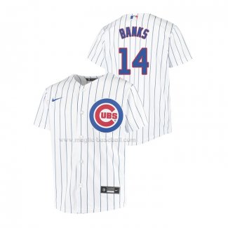 Maglia Baseball Bambino Chicago Cubs Ernie Banks Replica Home Bianco