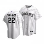 Maglia Baseball Bambino Colorado Rockies Sam Hilliard Replica Home 2020 Bianco