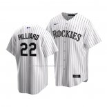 Maglia Baseball Bambino Colorado Rockies Sam Hilliard Replica Home 2020 Bianco