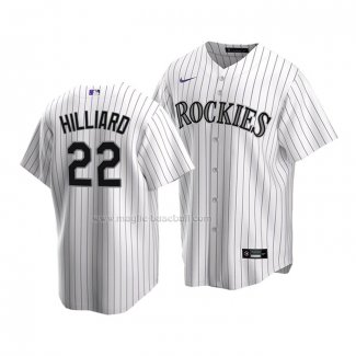 Maglia Baseball Bambino Colorado Rockies Sam Hilliard Replica Home 2020 Bianco