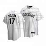 Maglia Baseball Bambino Colorado Rockies Todd Helton Replica Home 2020 Bianco