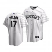 Maglia Baseball Bambino Colorado Rockies Todd Helton Replica Home 2020 Bianco