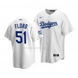 Maglia Baseball Bambino Los Angeles Dodgers Dylan Floro Home Replica 2020 Bianco