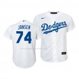 Maglia Baseball Bambino Los Angeles Dodgers Kenley Jansen Replica Home 2020 Bianco
