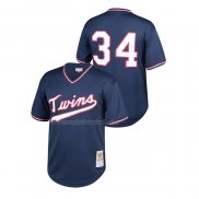 Maglia Baseball Bambino Minnesota Twins Kirby Puckett Cooperstown Collection Mesh Batting Practice Blu