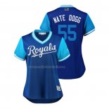 Maglia Baseball Donna Kansas City Royals Nate Karns 2018 Llws Players Weekend Nate Dogg Blu