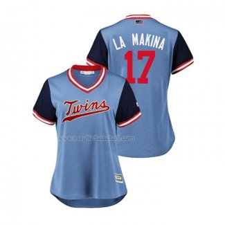 Maglia Baseball Donna Minnesota Twins Jose Berrios 2018 Llws Players Weekend La Makina Blu